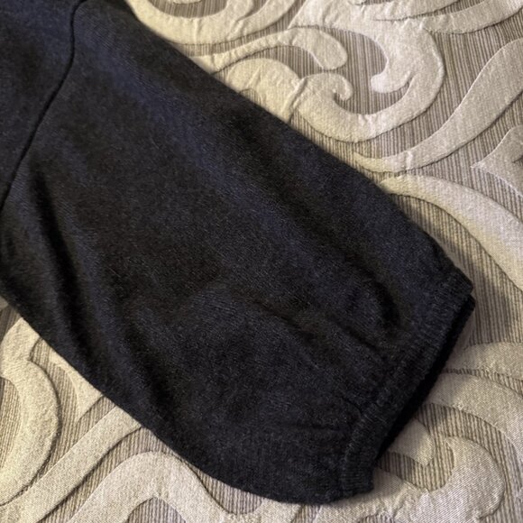 Ann Taylor Womens Sweater Medium Gray Turtleneck Puff Sleeve Tunic Lightweight - Picture 6 of 6